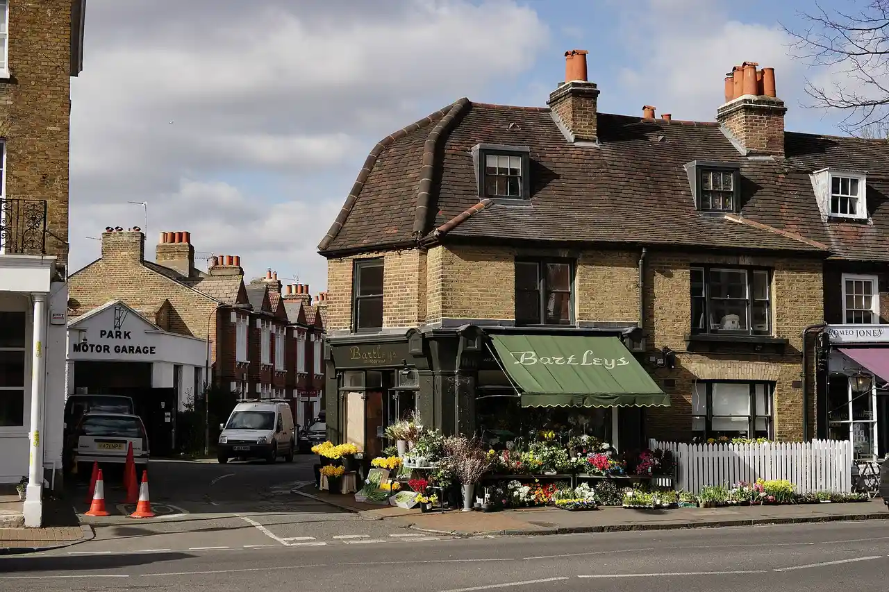Dulwich Village in the London Borough of Southwark